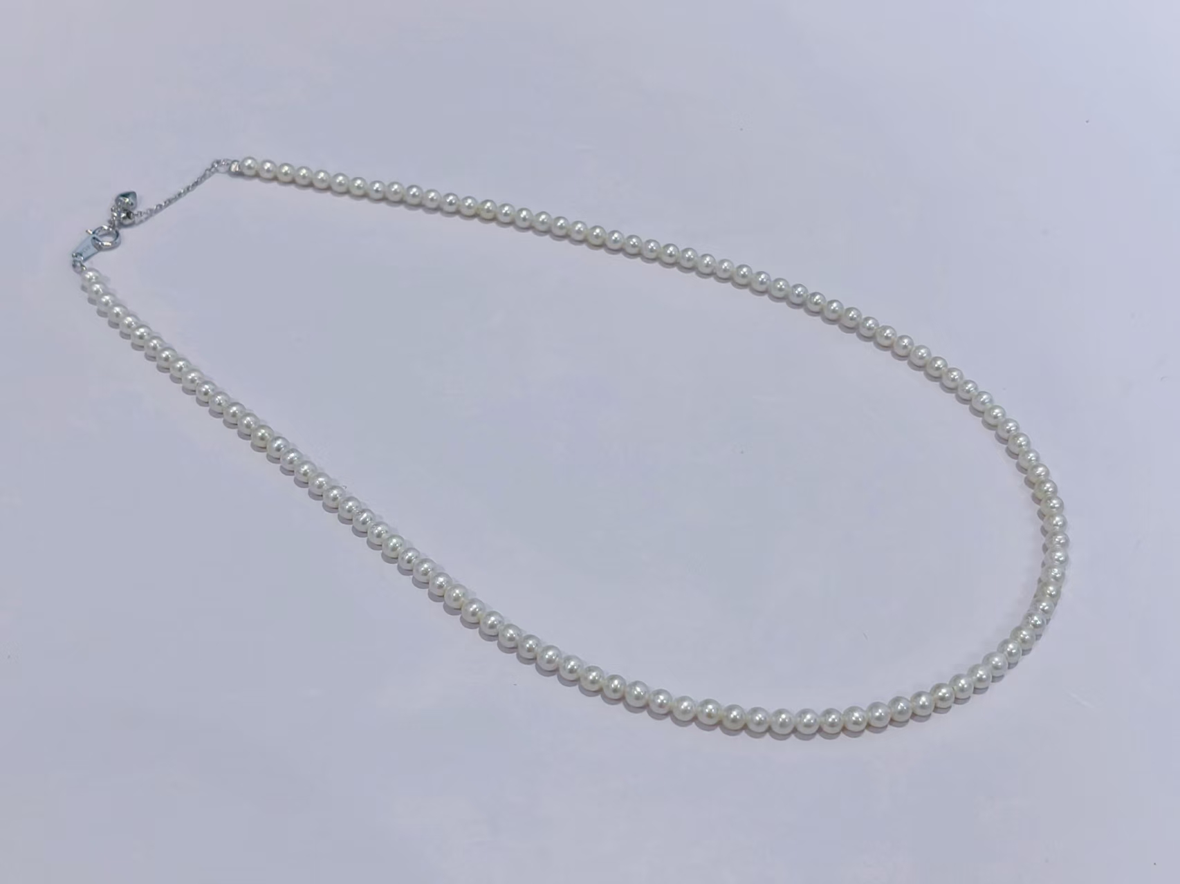 【超哥专属】天然淡水无核小米珠项链3-4mm s925银 