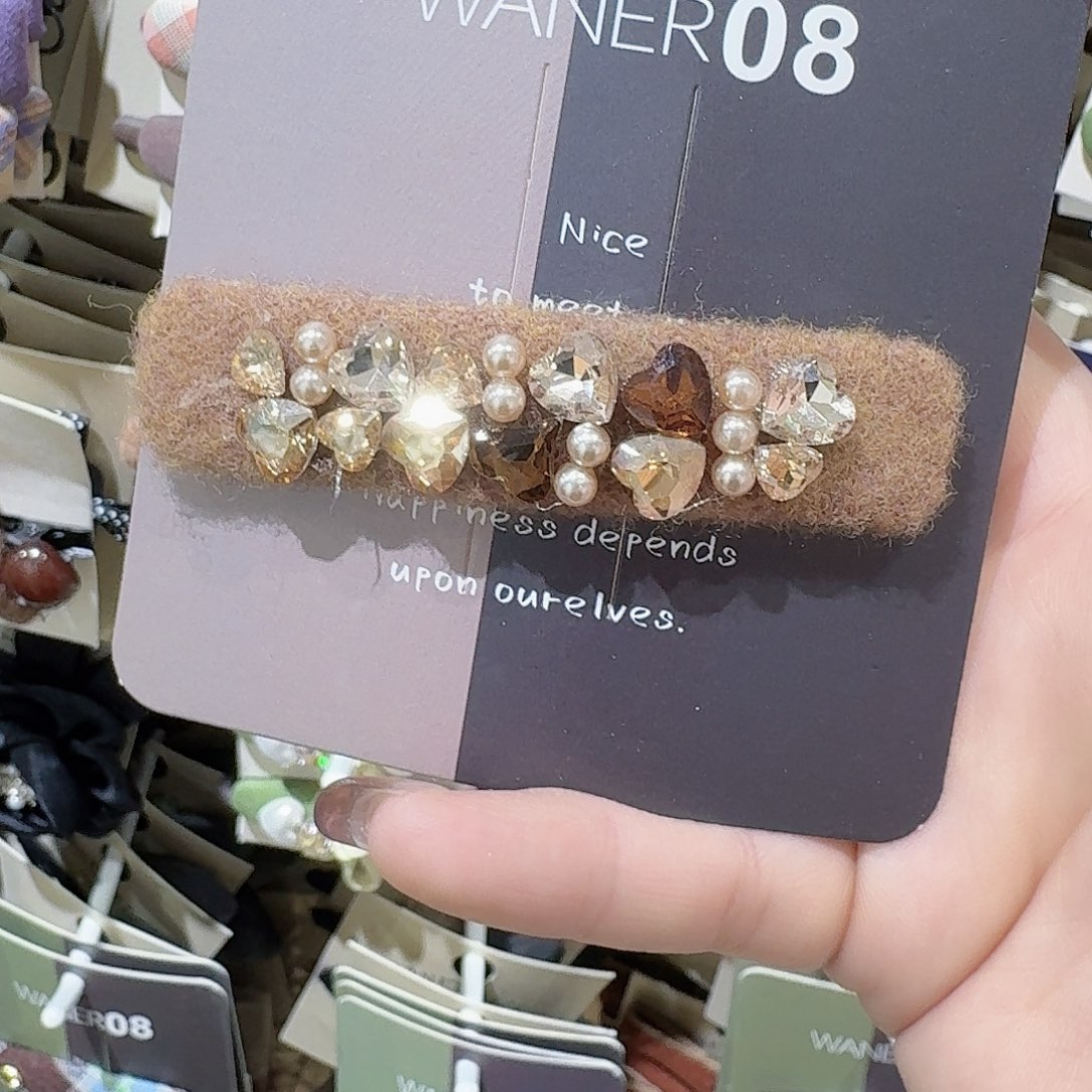 皮质铁合金咖色爆米花