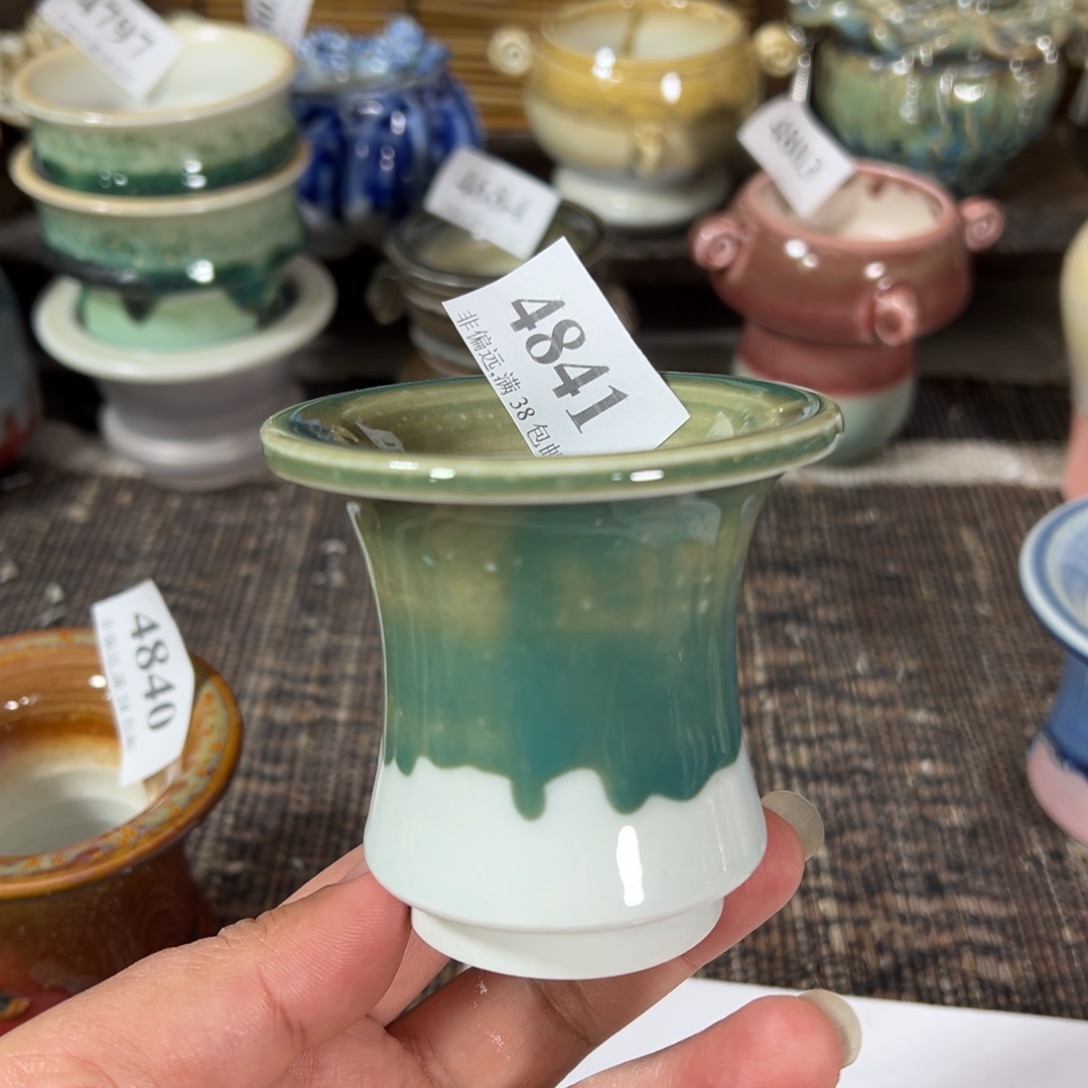 红陶景德镇手工花盆