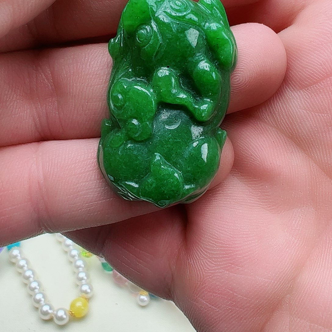 翡翠吊坠(赠链)银S925镶嵌