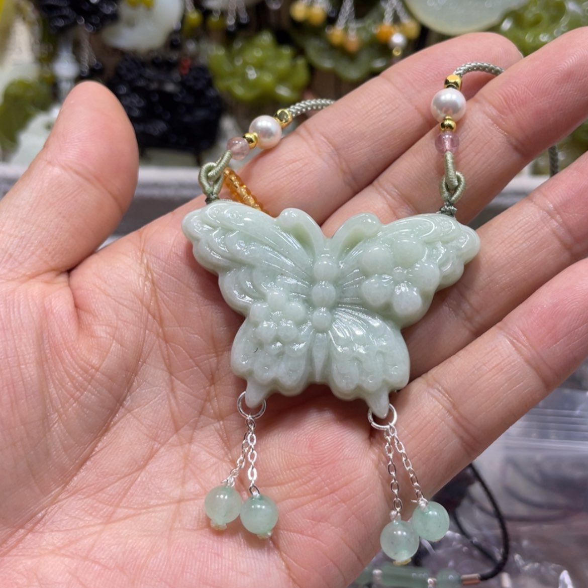 【闪购商品】岫玉颈饰未镶嵌96吊坠