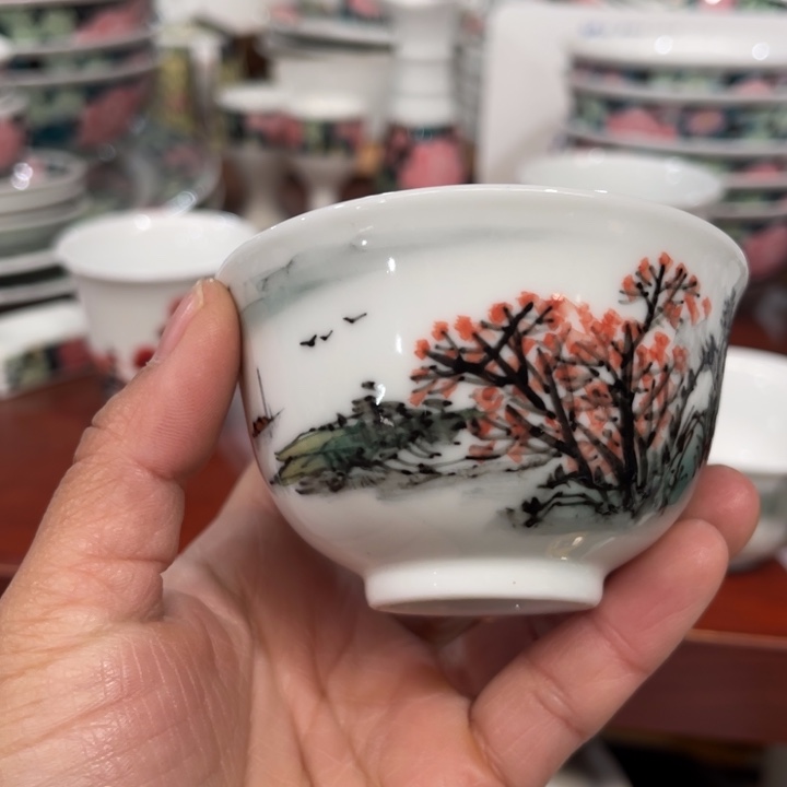 醴陵高温瓷手绘80毫升