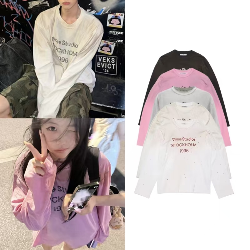 长袖版本【原厂面料+七天无理由】25春夏新款家1996系列字母LogoT恤
