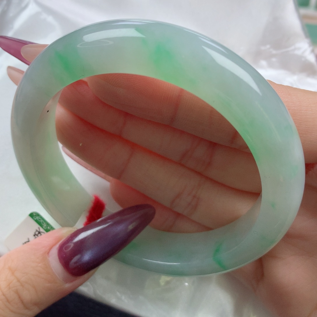 未镶嵌手镯翡翠缅甸天然翡翠A货57.8