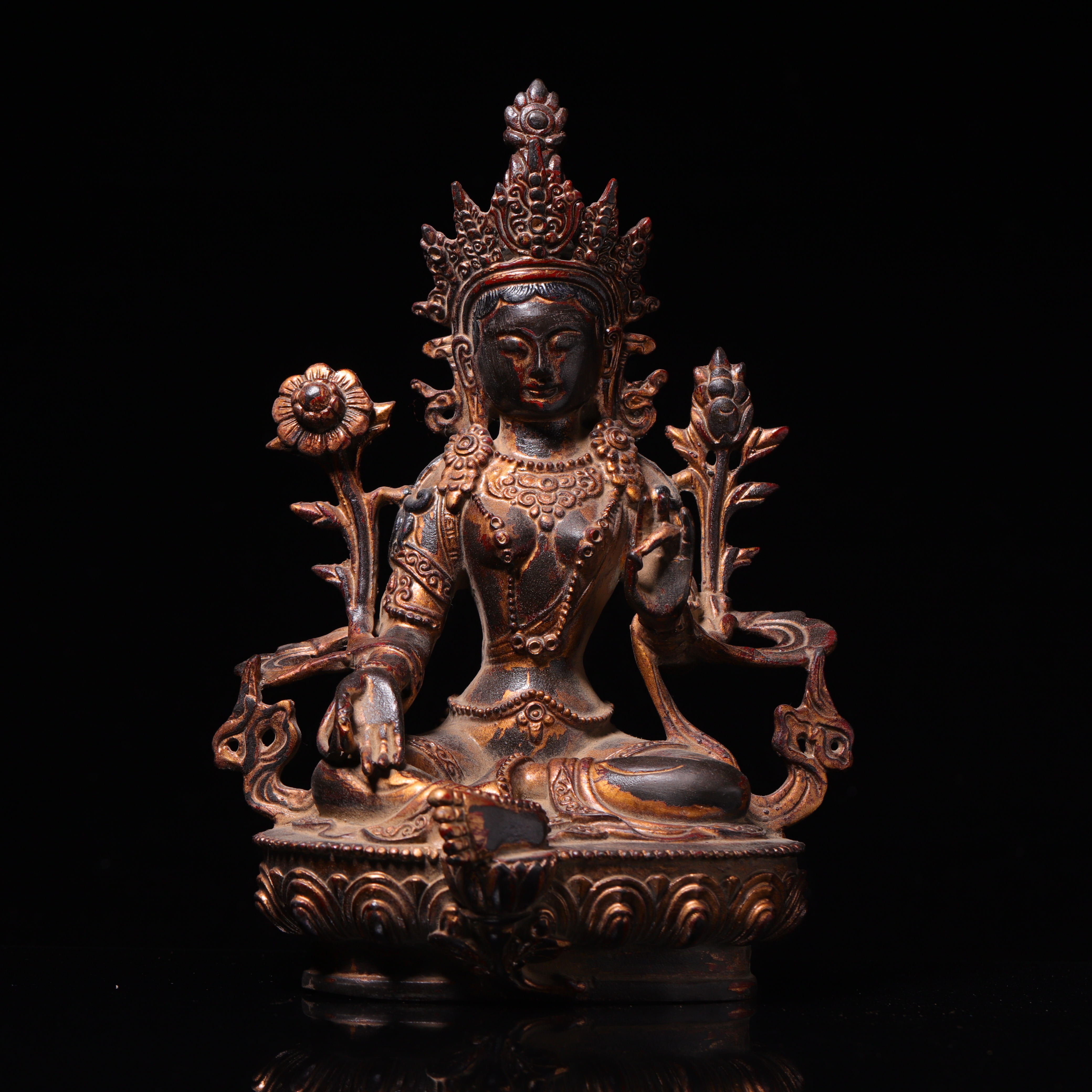 清代铜佛像摆件-CS