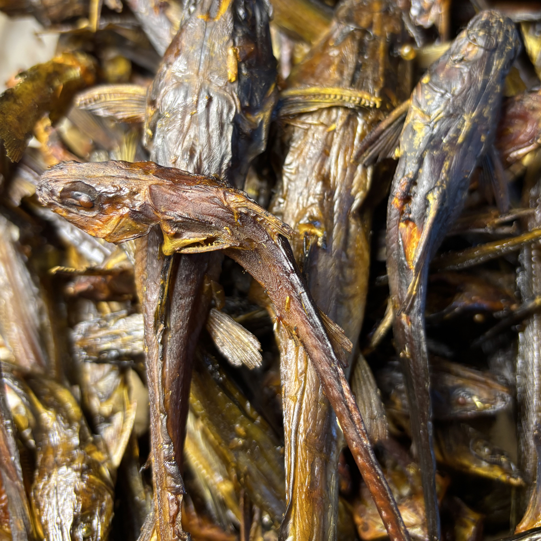 米糠烟熏马尾鱼干，肉质纯香，去内脏