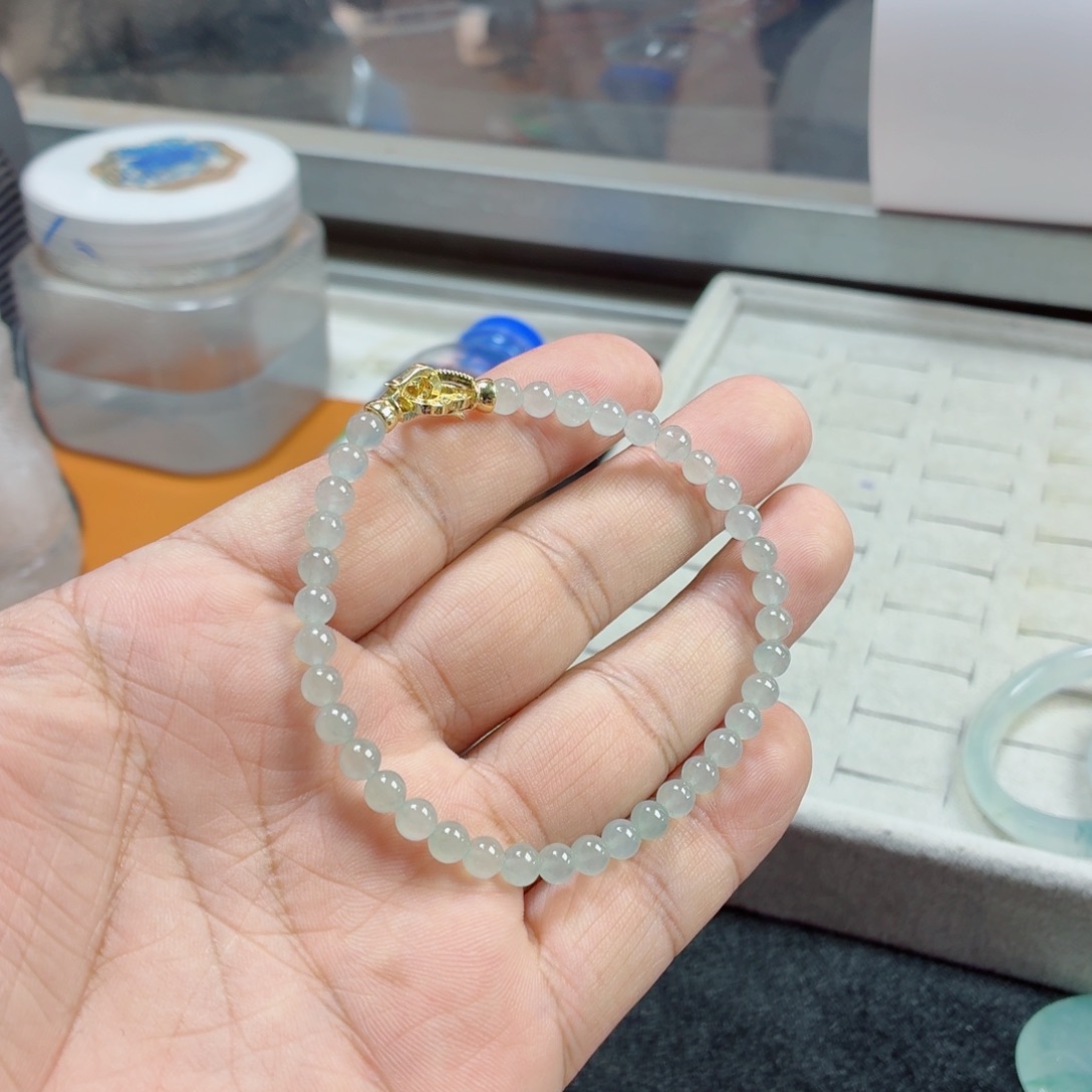 未镶嵌定制翡翠嘻****嚯珠子