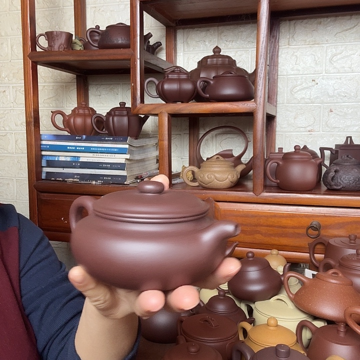 紫砂茶壶仿古260cc半手工