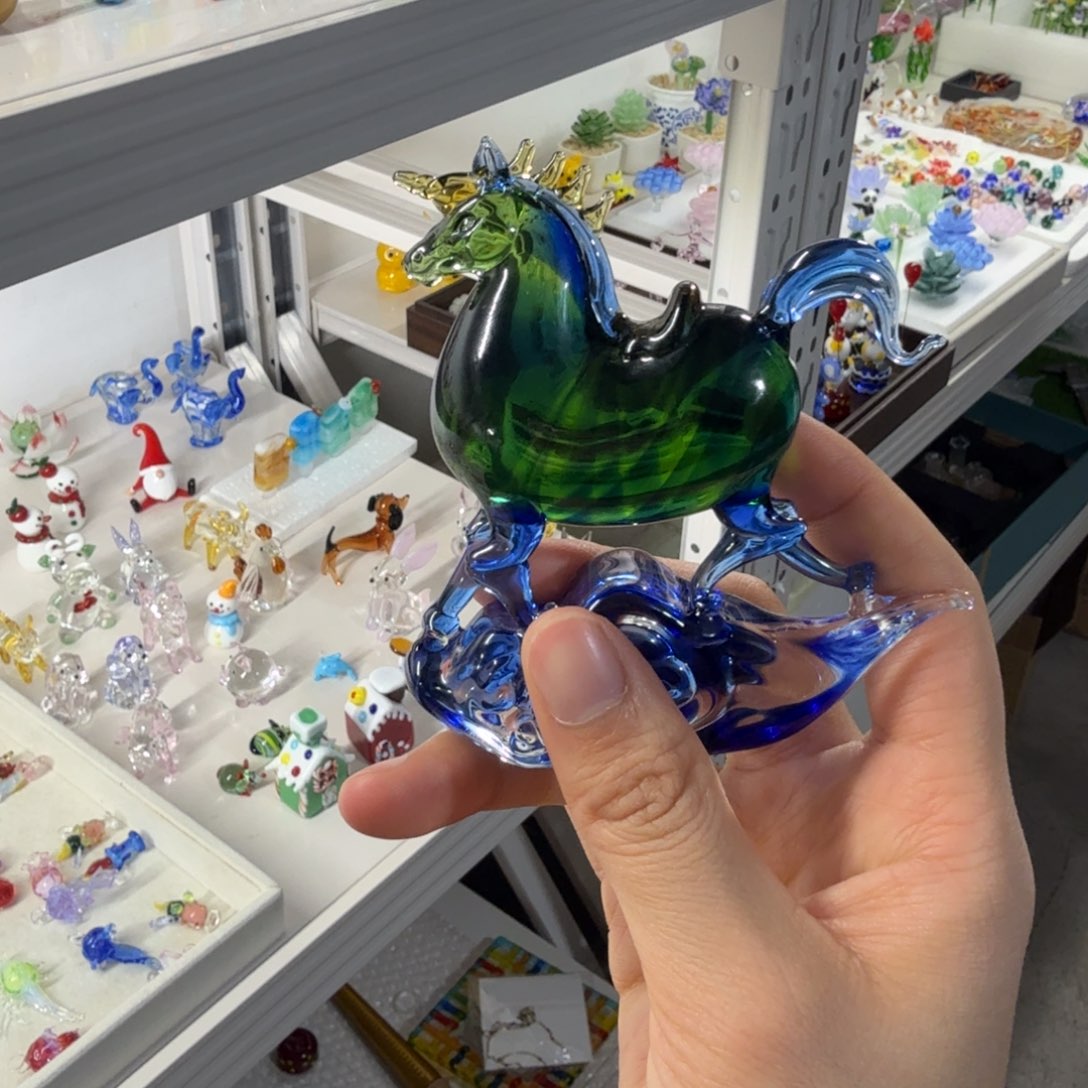 琉璃手工艺品唐马