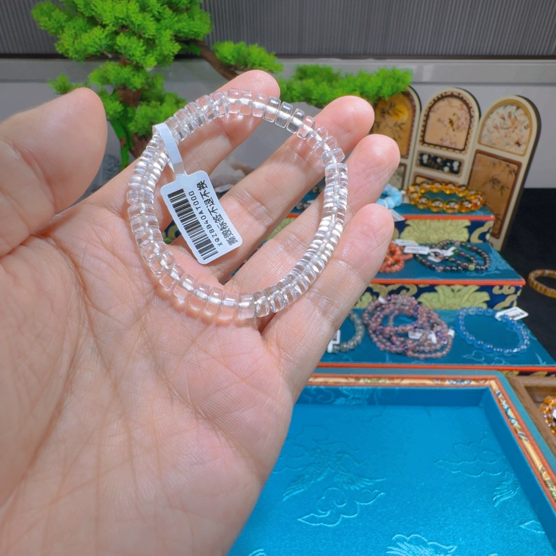 水晶手链未镶嵌天然药片