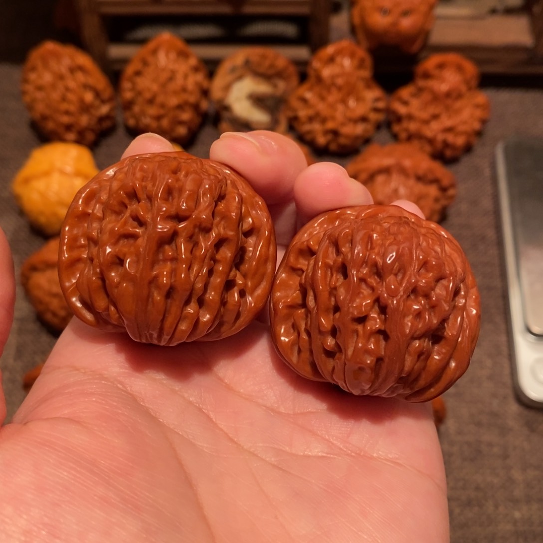 文玩核桃吊坠四座楼655