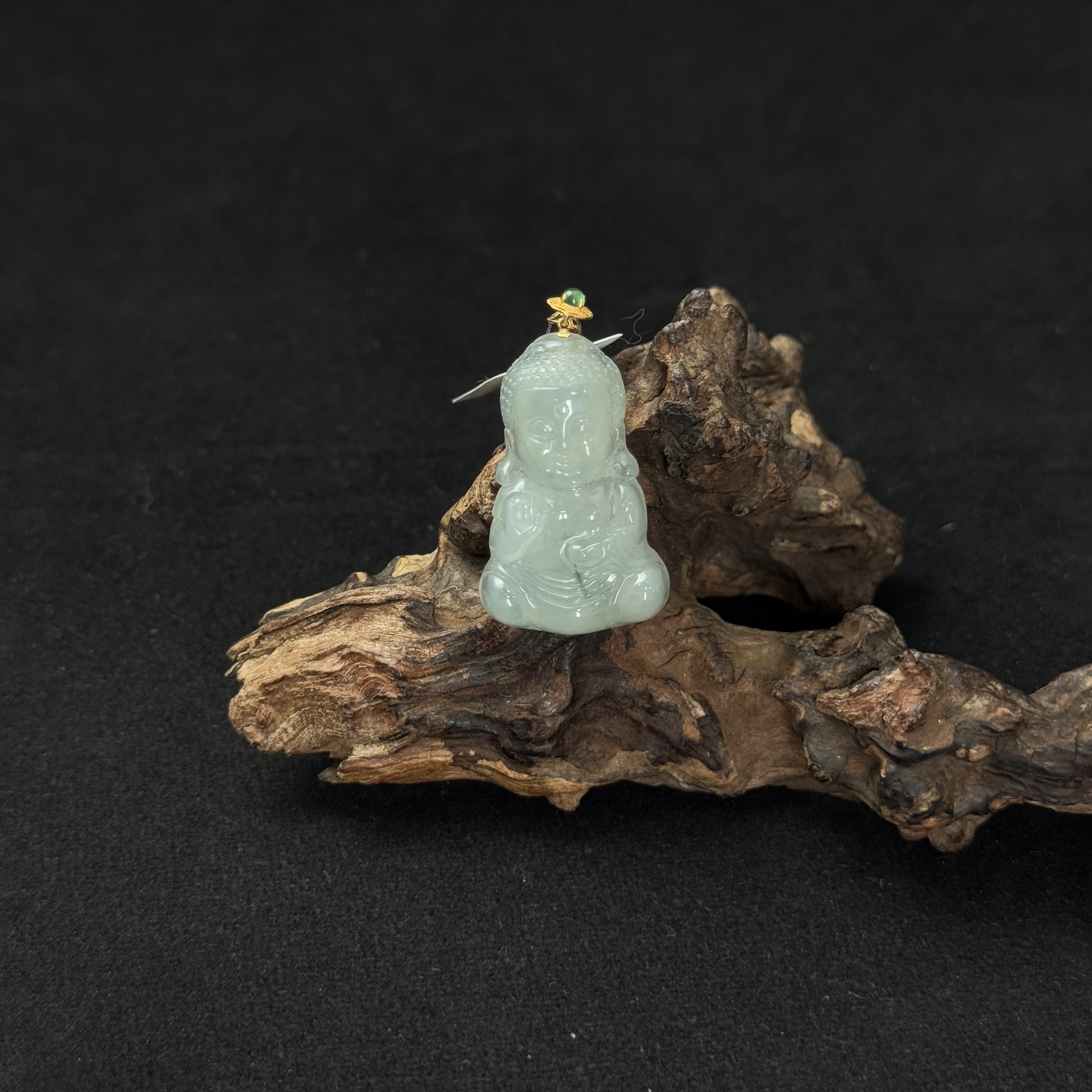 【诚翠拍品第一百一十六期午】翡翠78吊坠CJY5031金