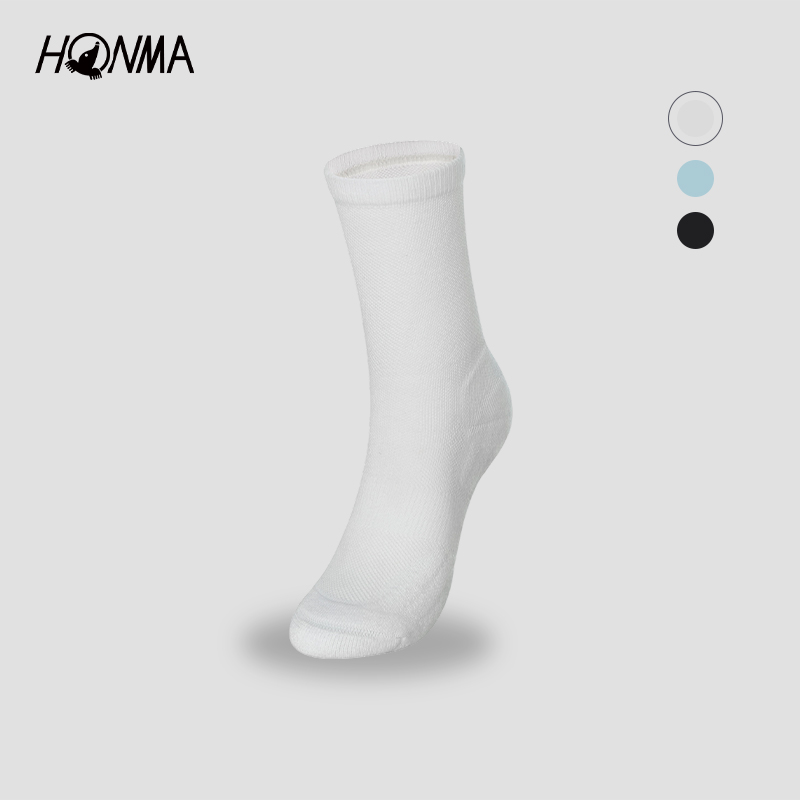 【专业高尔夫】HONMA女士袜子弹性袜筒提花设计舒适HWLQ011Y551