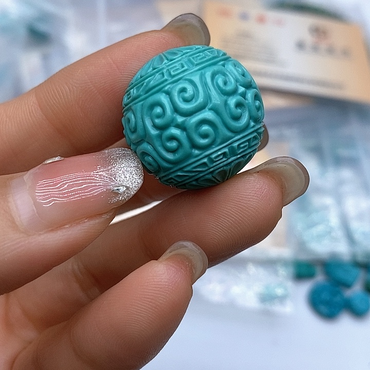 未镶嵌绿松石珠宝奇石