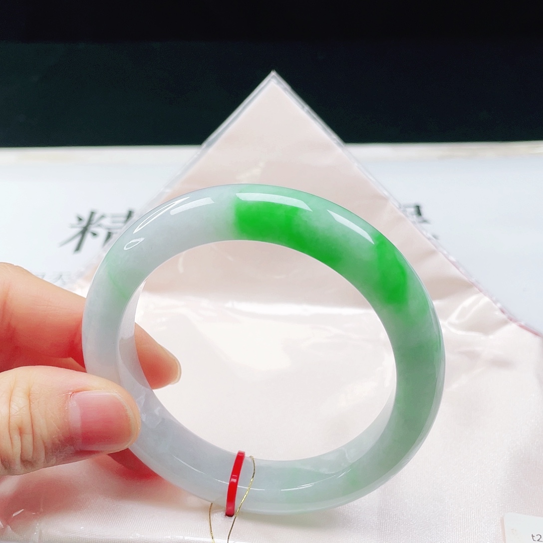 翡翠未镶嵌手镯58➕圈口