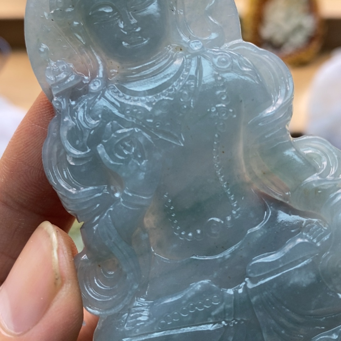 定制翡翠未镶嵌大度母