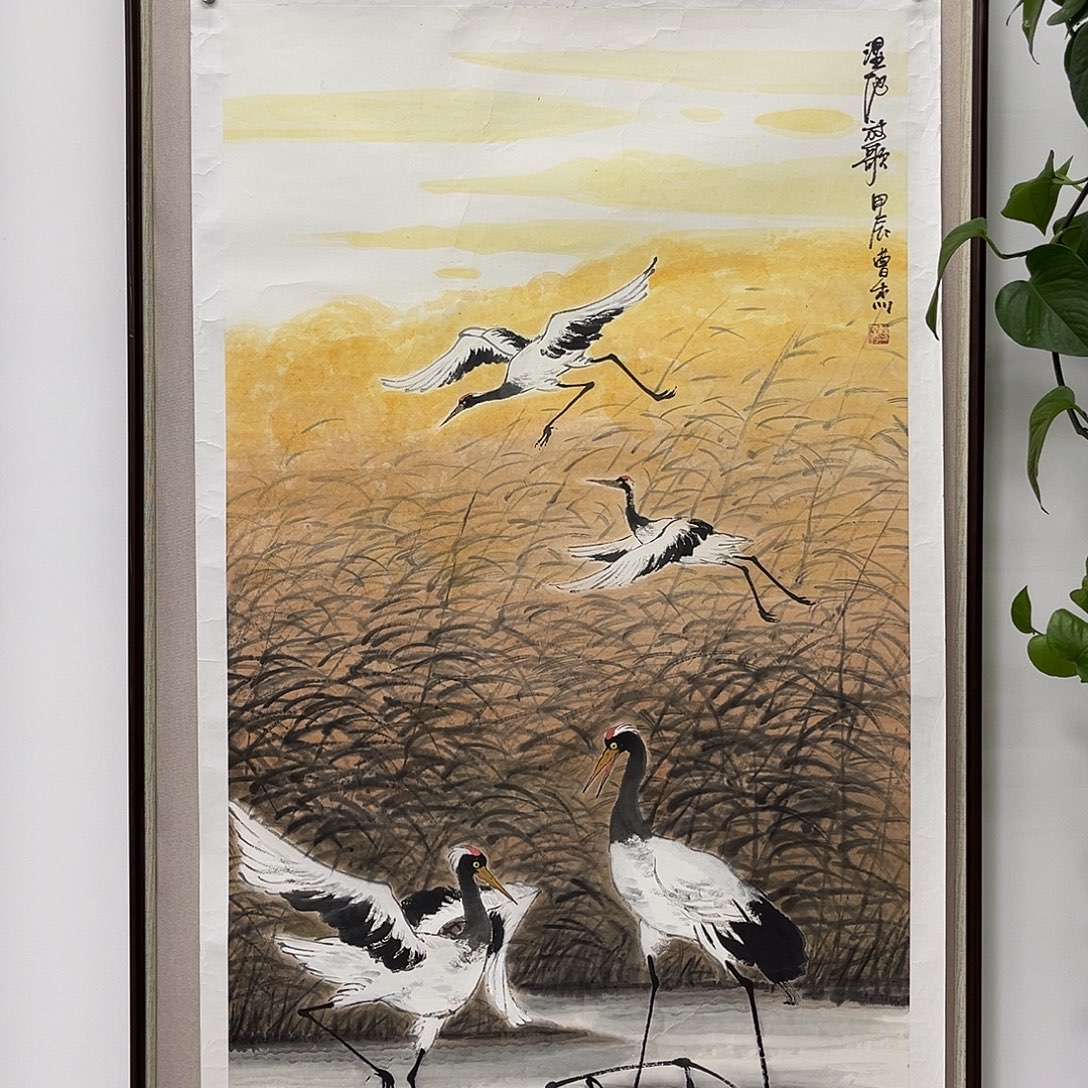国画艺术家真人手绘