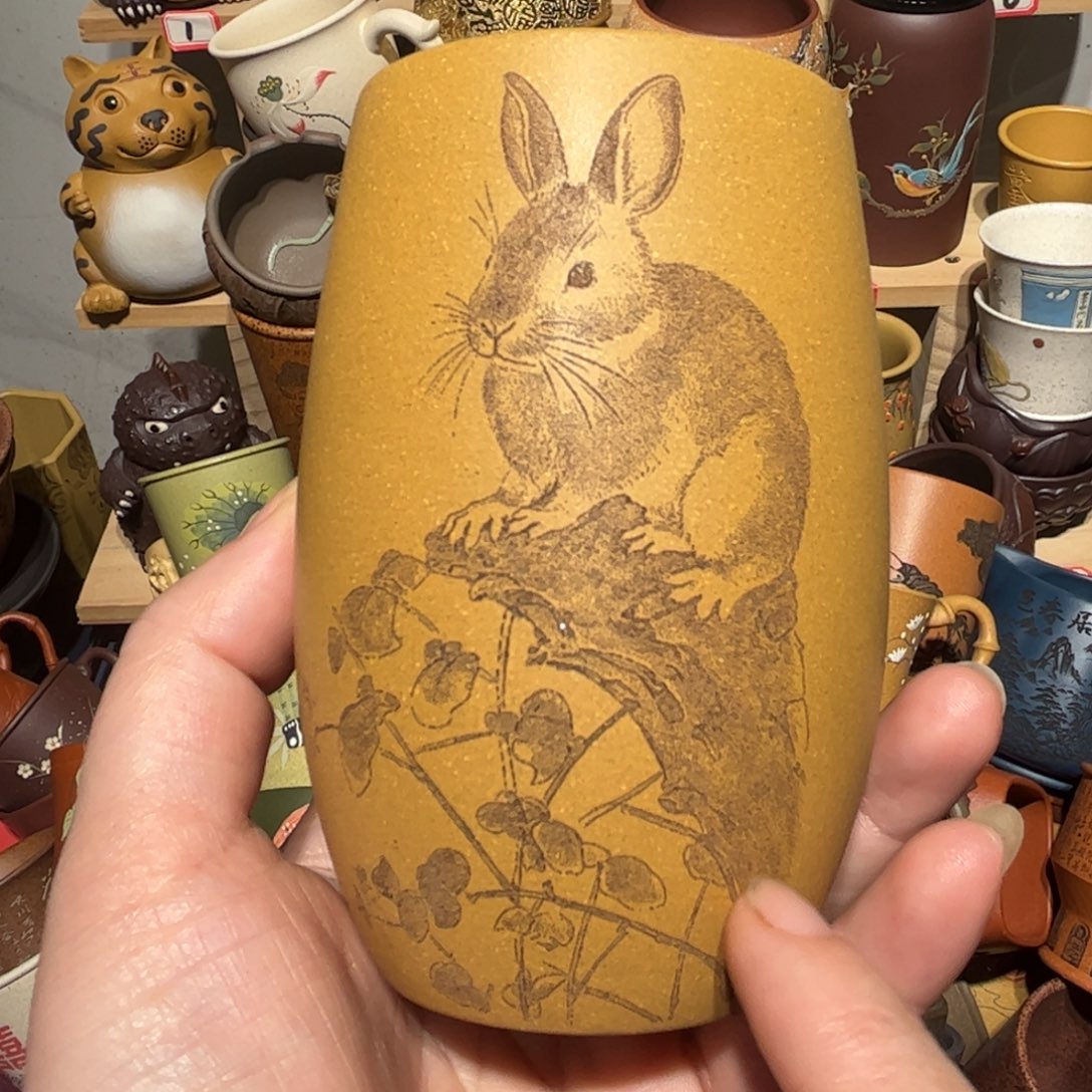 紫砂茶杯宜兴紫砂主人杯