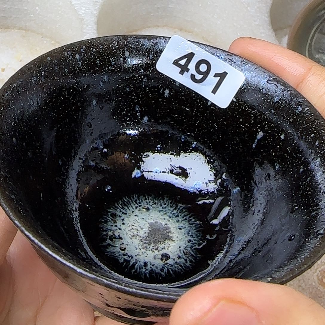 茶盏琢泥窑柴烧开窑