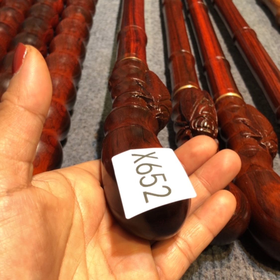 【闪购商品】木天**剑紫檀木手杖一根652