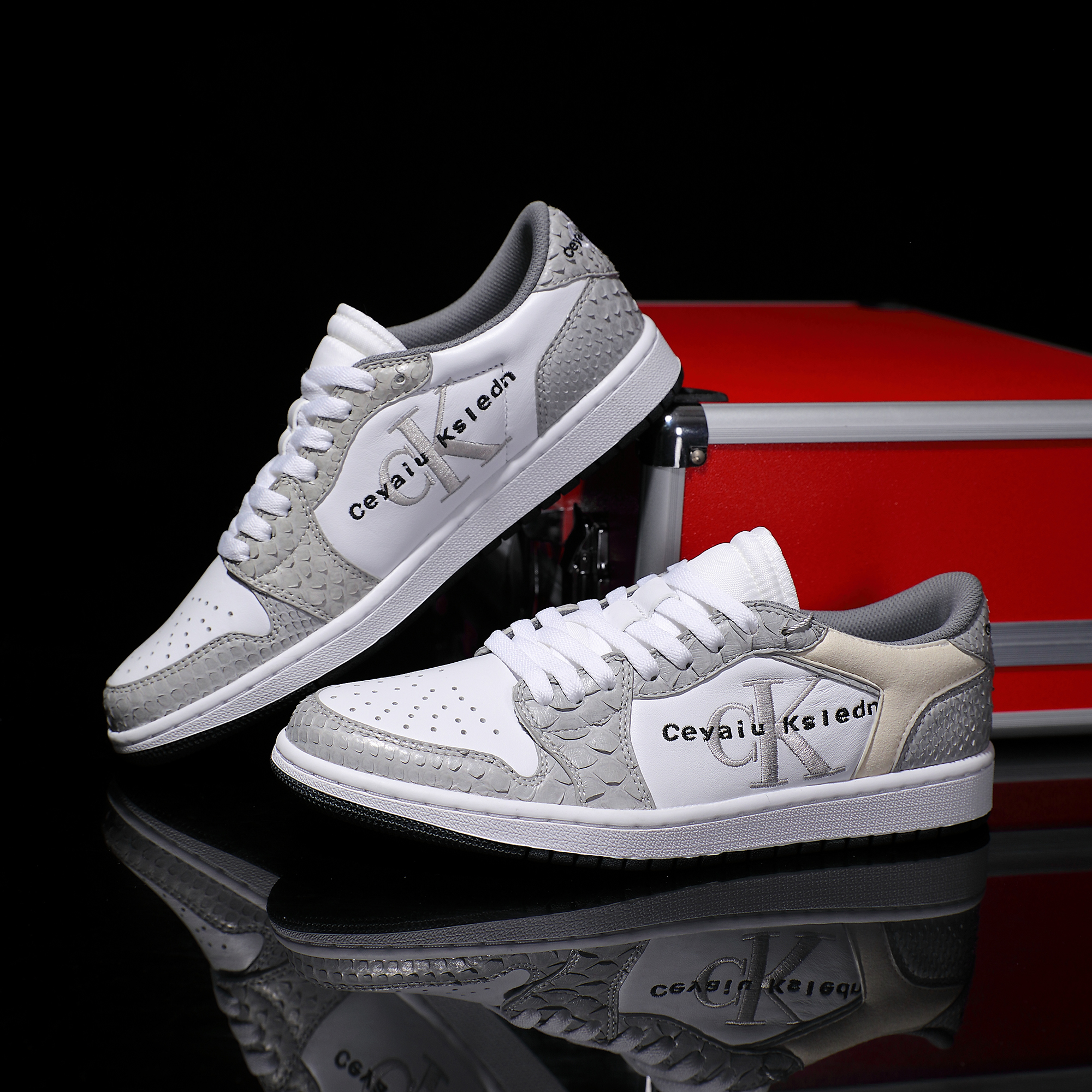 CEYAIU KSLCDN【定制】正品真皮透气低帮板鞋轻奢百搭潮鞋潮流