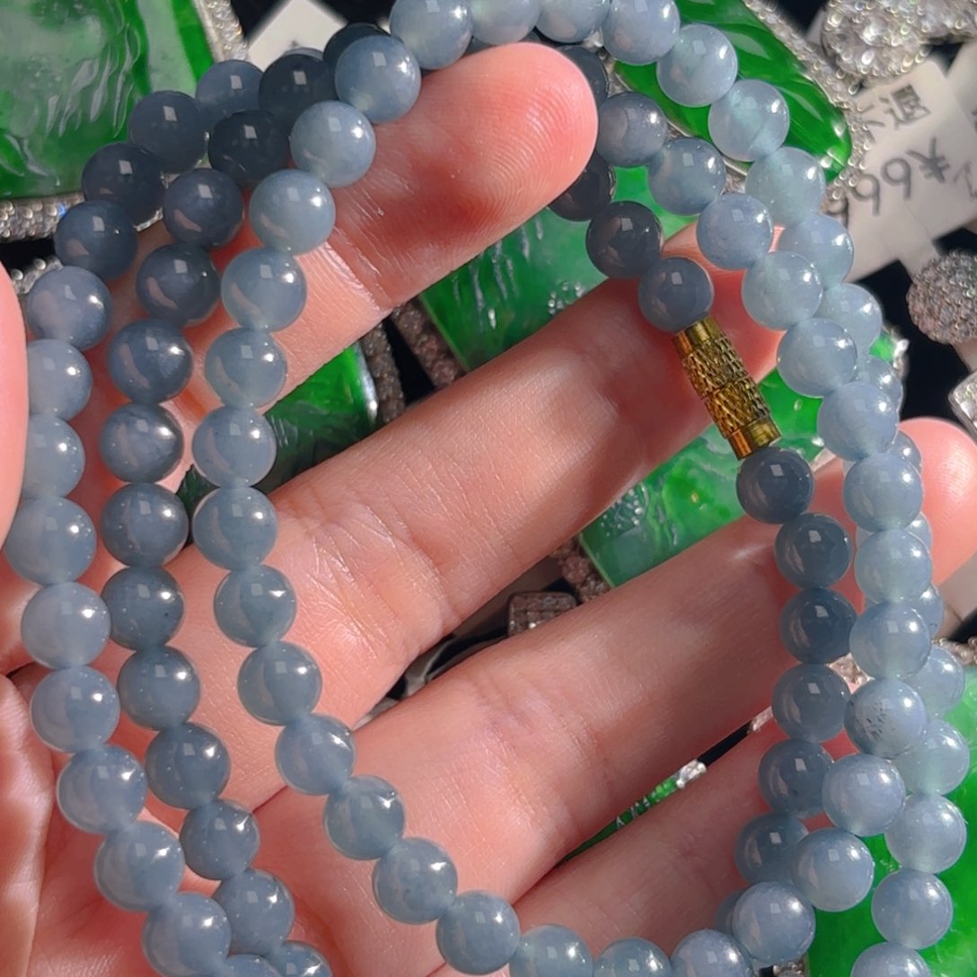 翡翠颈饰未镶嵌珠链