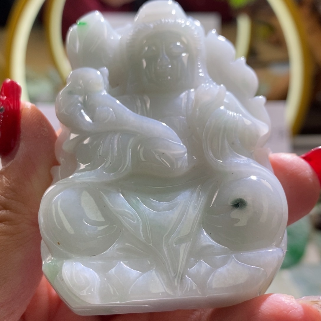 【闪购商品】翡翠颈饰未镶嵌观音