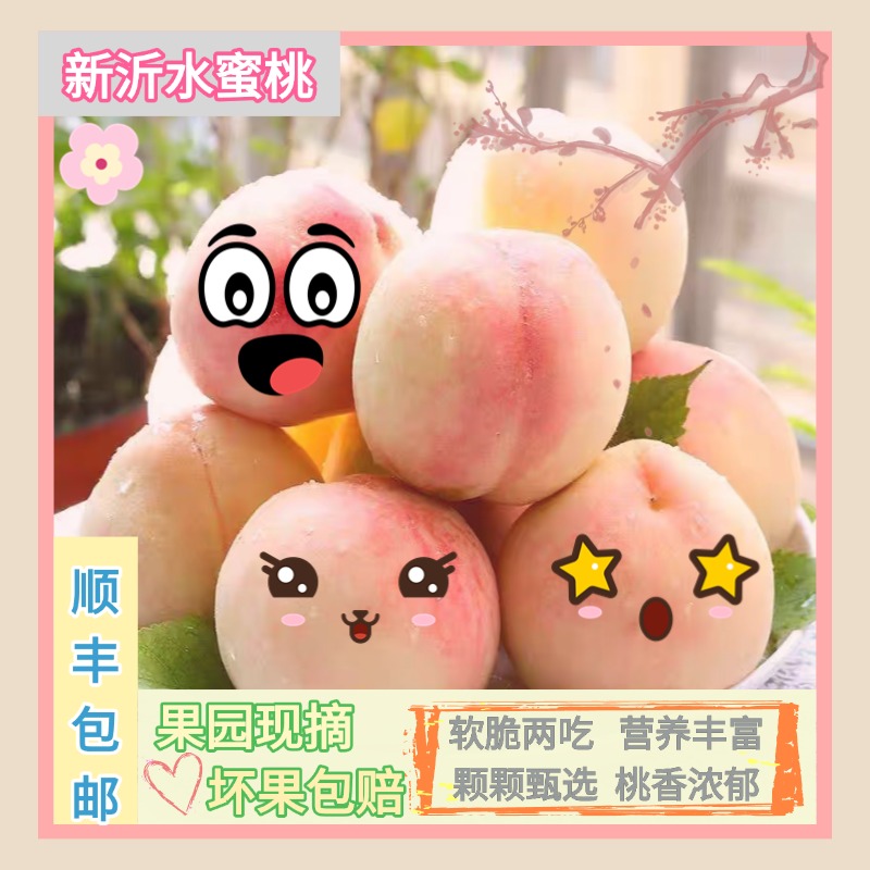 【顺丰包邮】精选正宗新沂水蜜桃软脆两吃软糯香甜现摘现发送礼首选