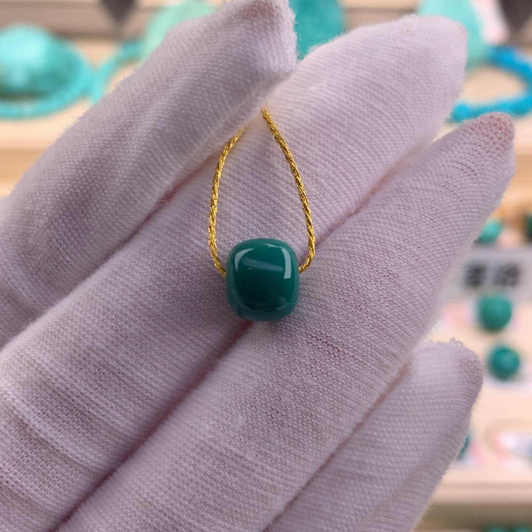 绿松石珠宝奇石未镶嵌8.5×7.5