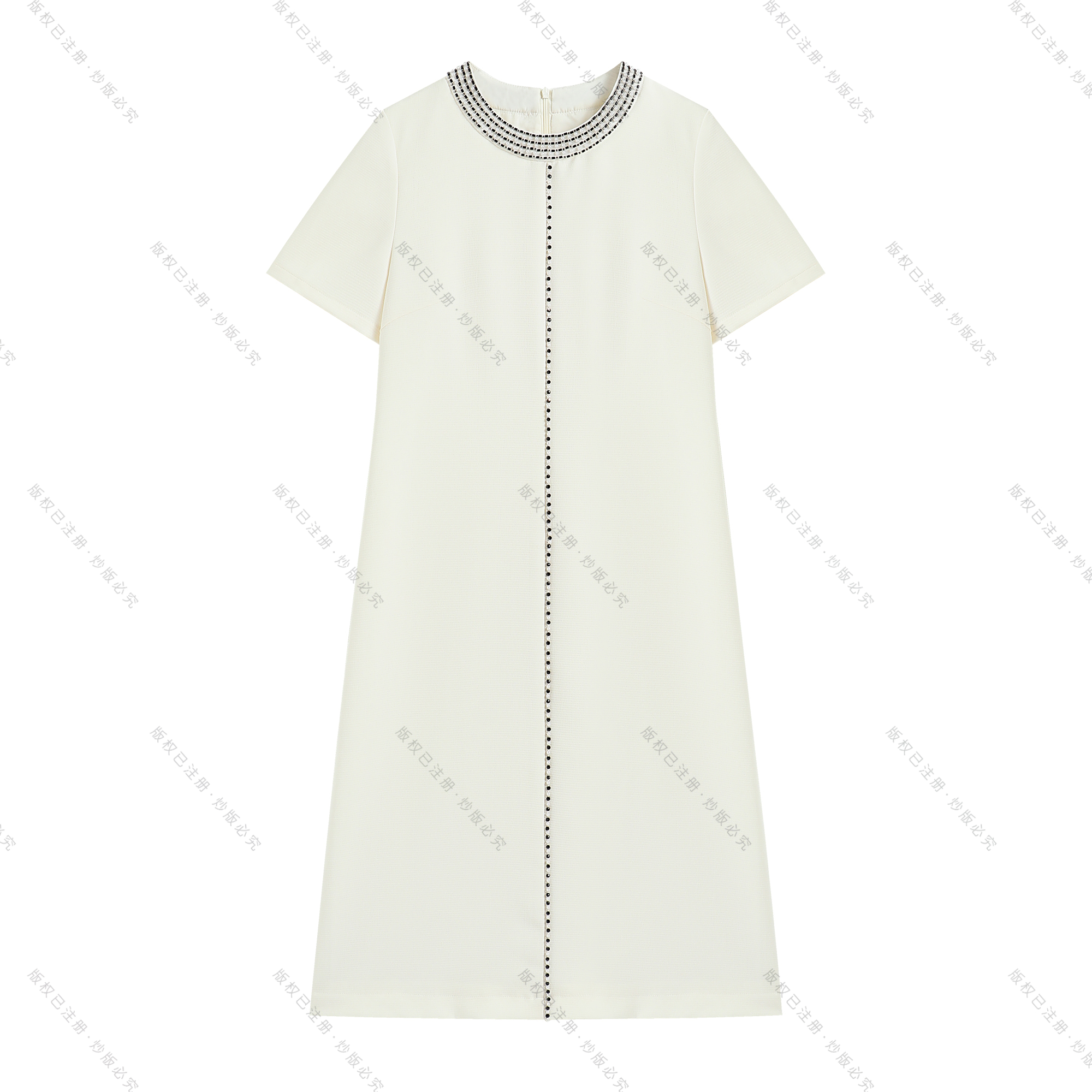 【南油虹姐】夏季新款高腰裙夏季优雅通勤连衣裙小香风显瘦学院风