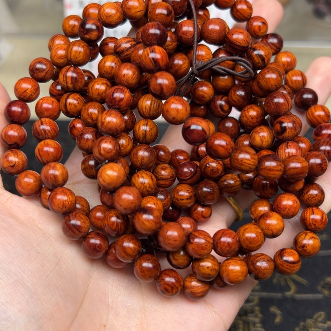 木红降08圆珠满油单圈（瑕疵）