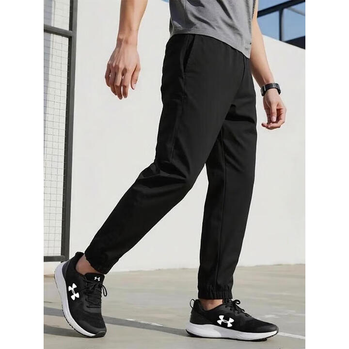 UA安德玛梭织长裤男裤2025新款透气休闲运动裤健身训练裤6000663