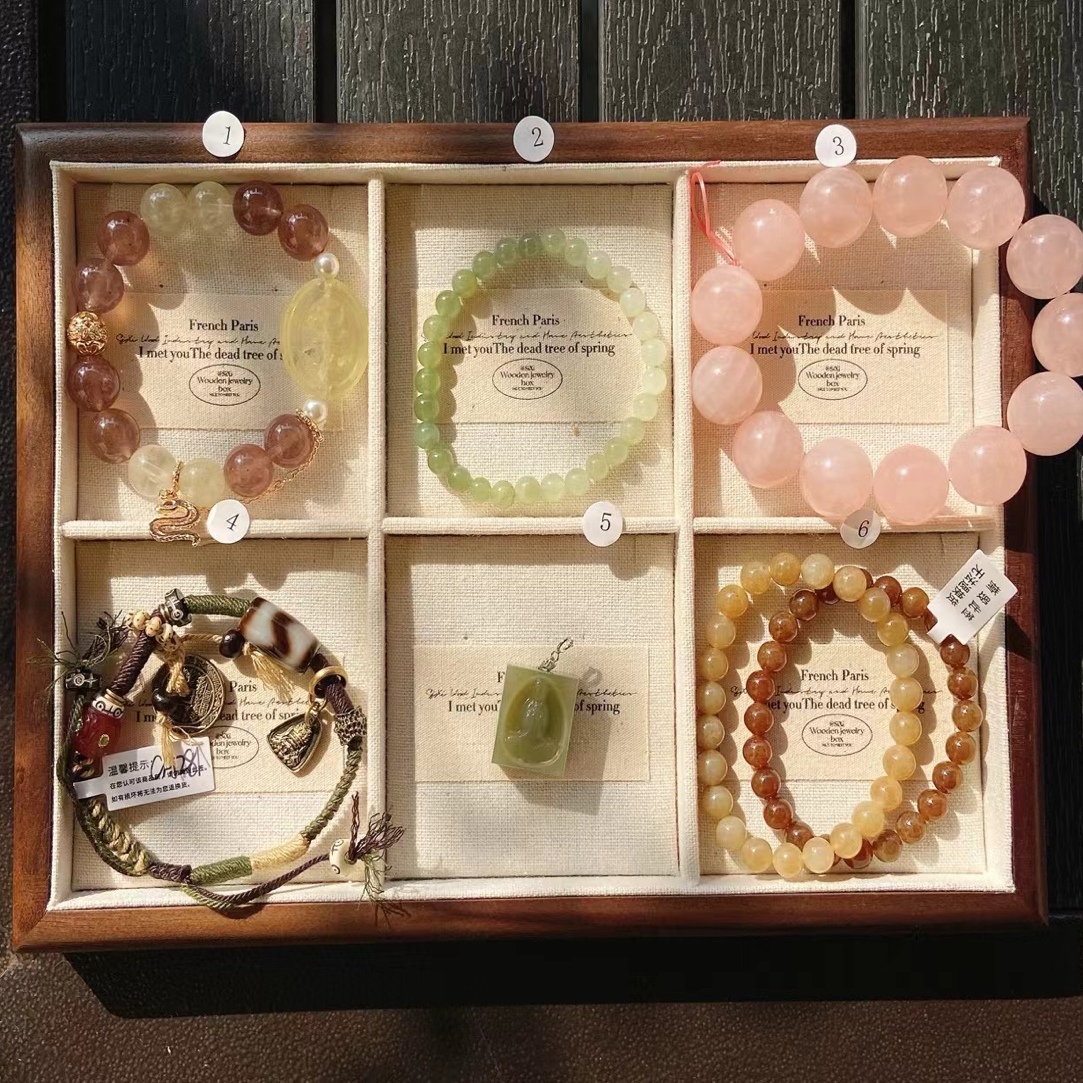 A44 和田玉水晶首饰盘按照对应号拍下发一条