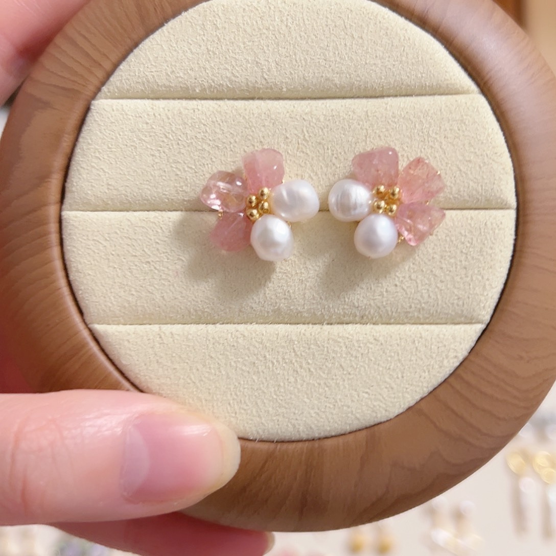 淡水珍珠银S925镶嵌原创手作