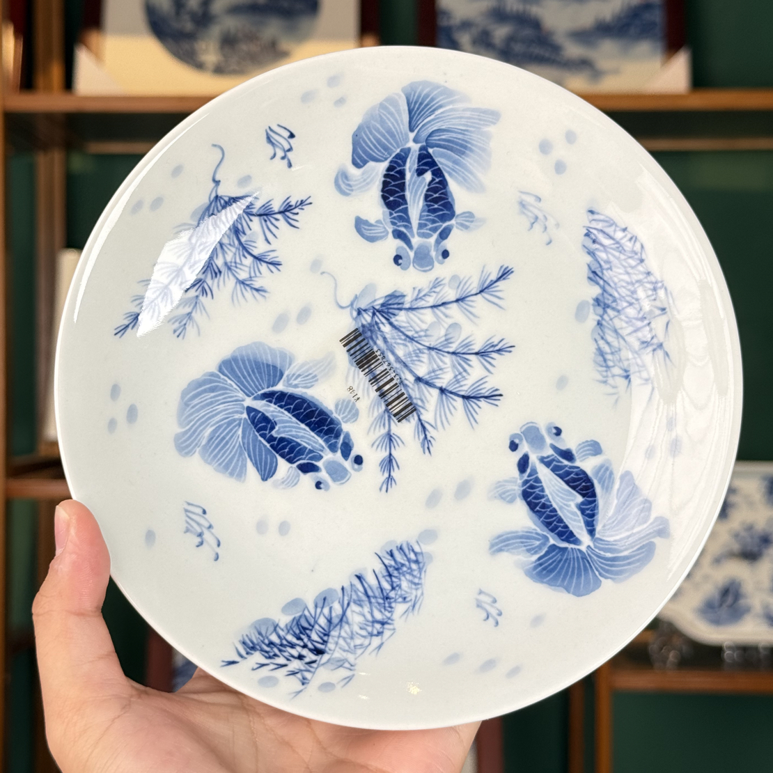 【沫染枫月】金鱼大壶承（直径17公分）手工茶具陶瓷