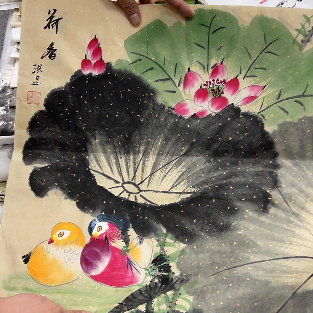 国画纯手绘字画宣纸