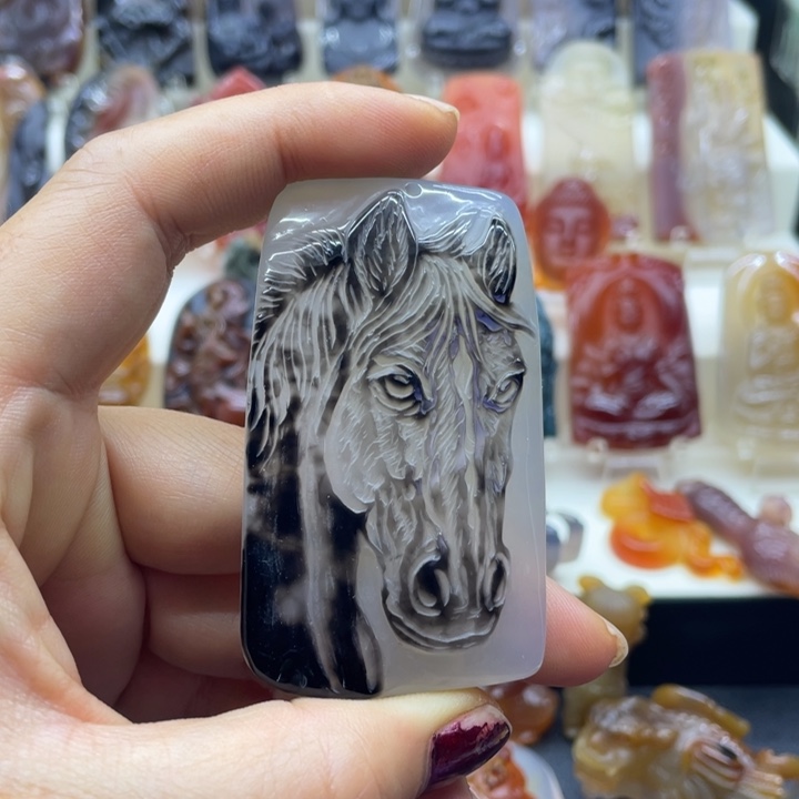 玛瑙/玉髓吊坠(赠链)未镶嵌吊坠