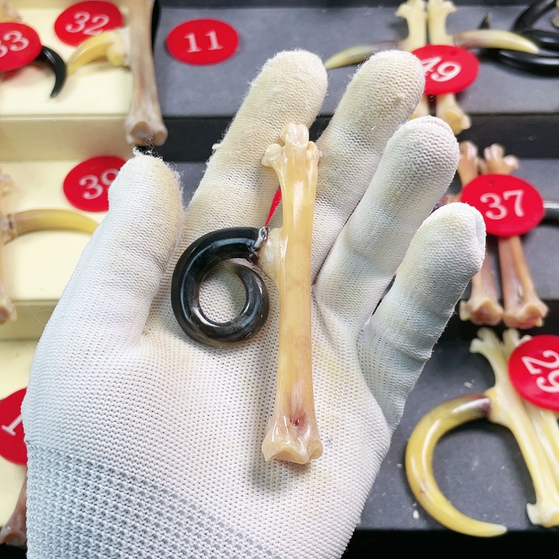 鸡骨（鸡脚）把件手把件