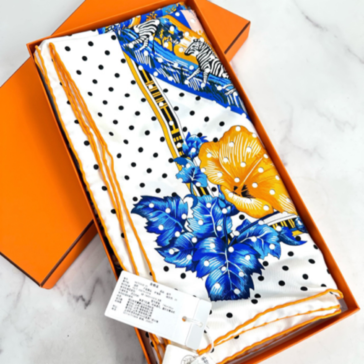 95新 Hermes/爱马仕 爱马仕丝巾140x140，全新带盒11620659