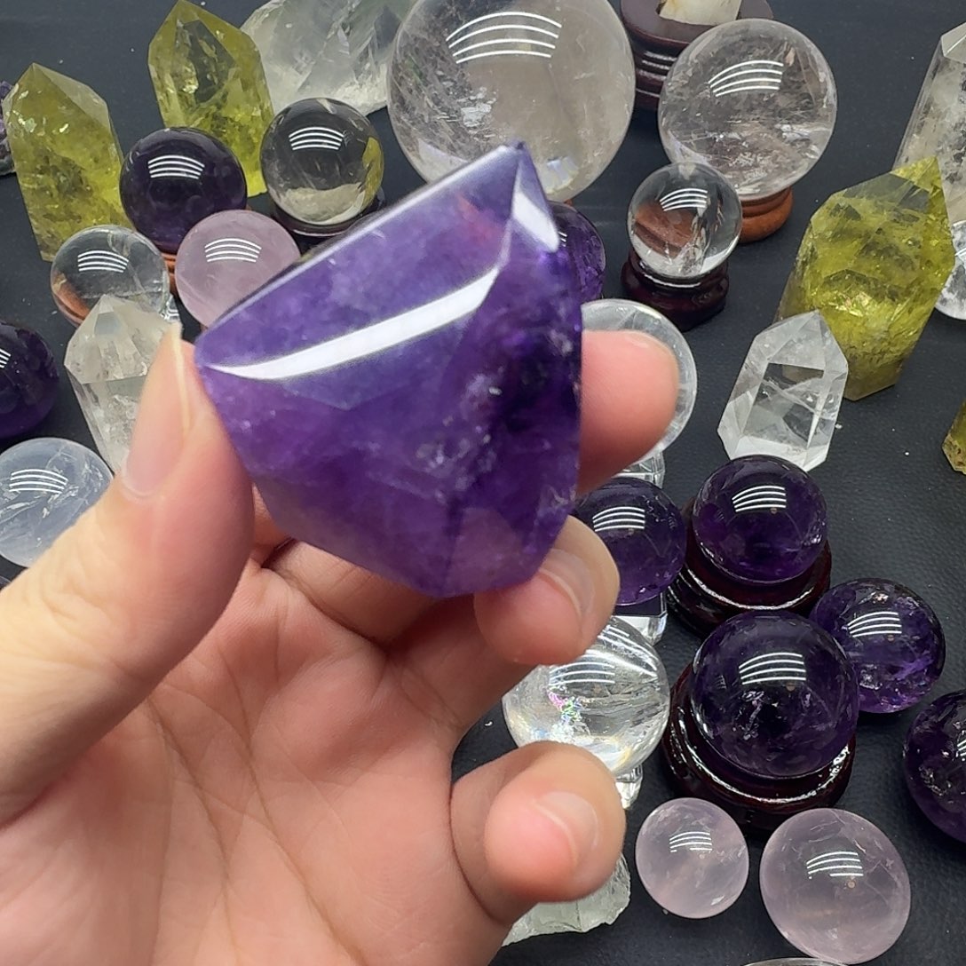 未镶嵌珠宝半成品紫晶