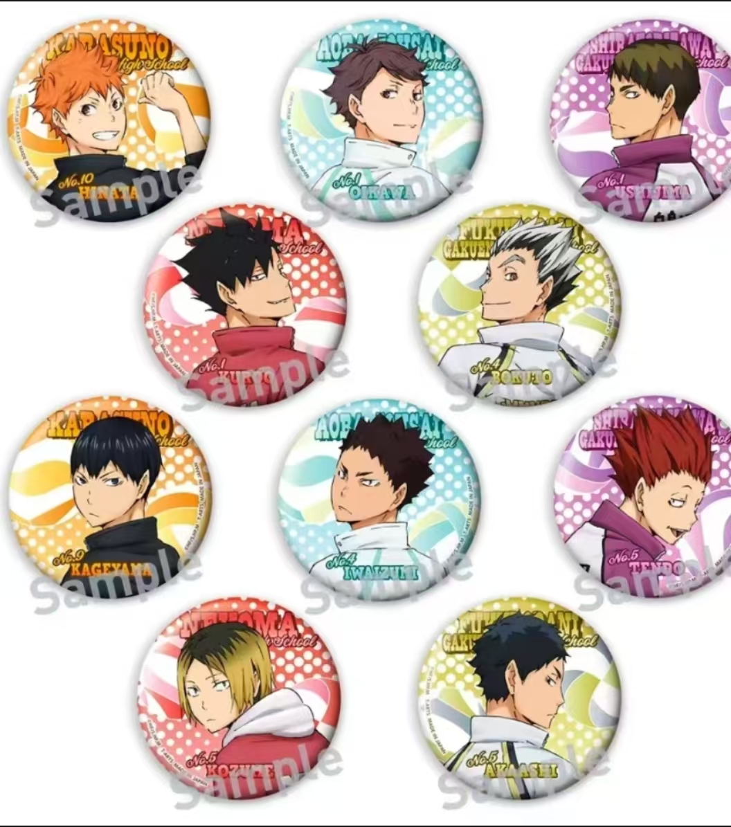 【欧欧手潮玩】排球少年回首回眸吧唧徽章默认代拆