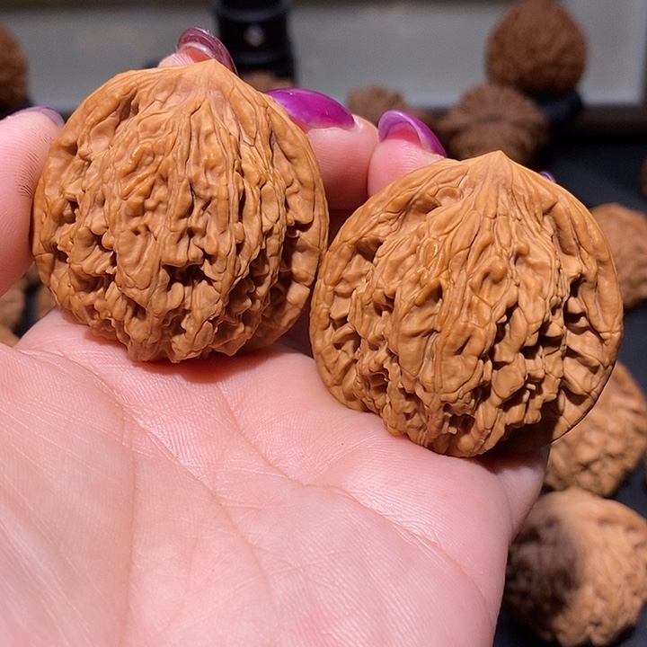 把件文玩核桃43蓟县山地虎头