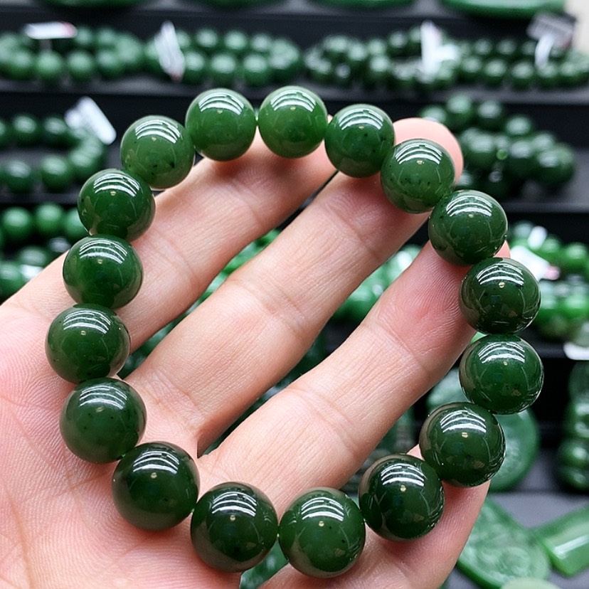 【闪购商品】未镶嵌和田玉（碧玉）手链