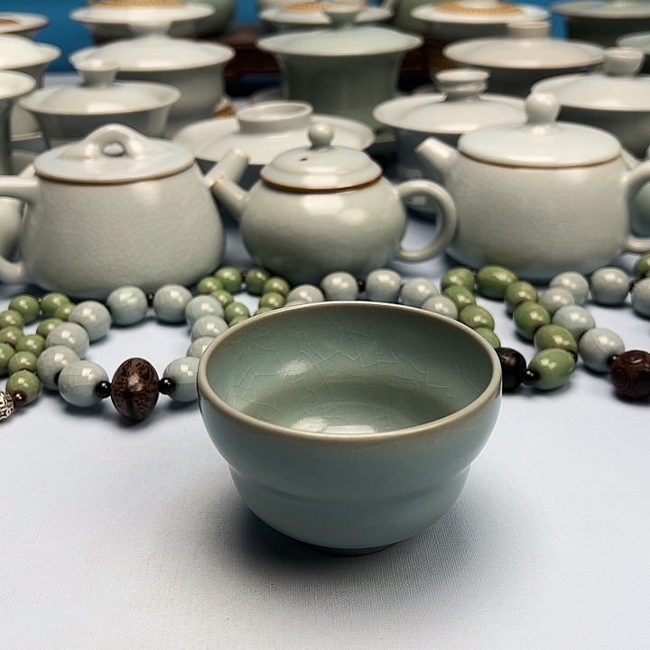 杯仿古釉福禄碗杯原矿原釉原产地