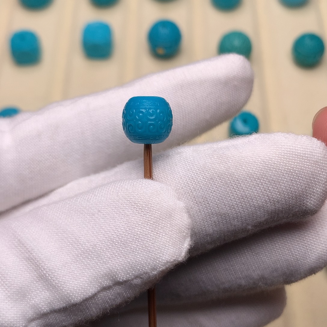 绿松石未镶嵌绿松石回纹9.6