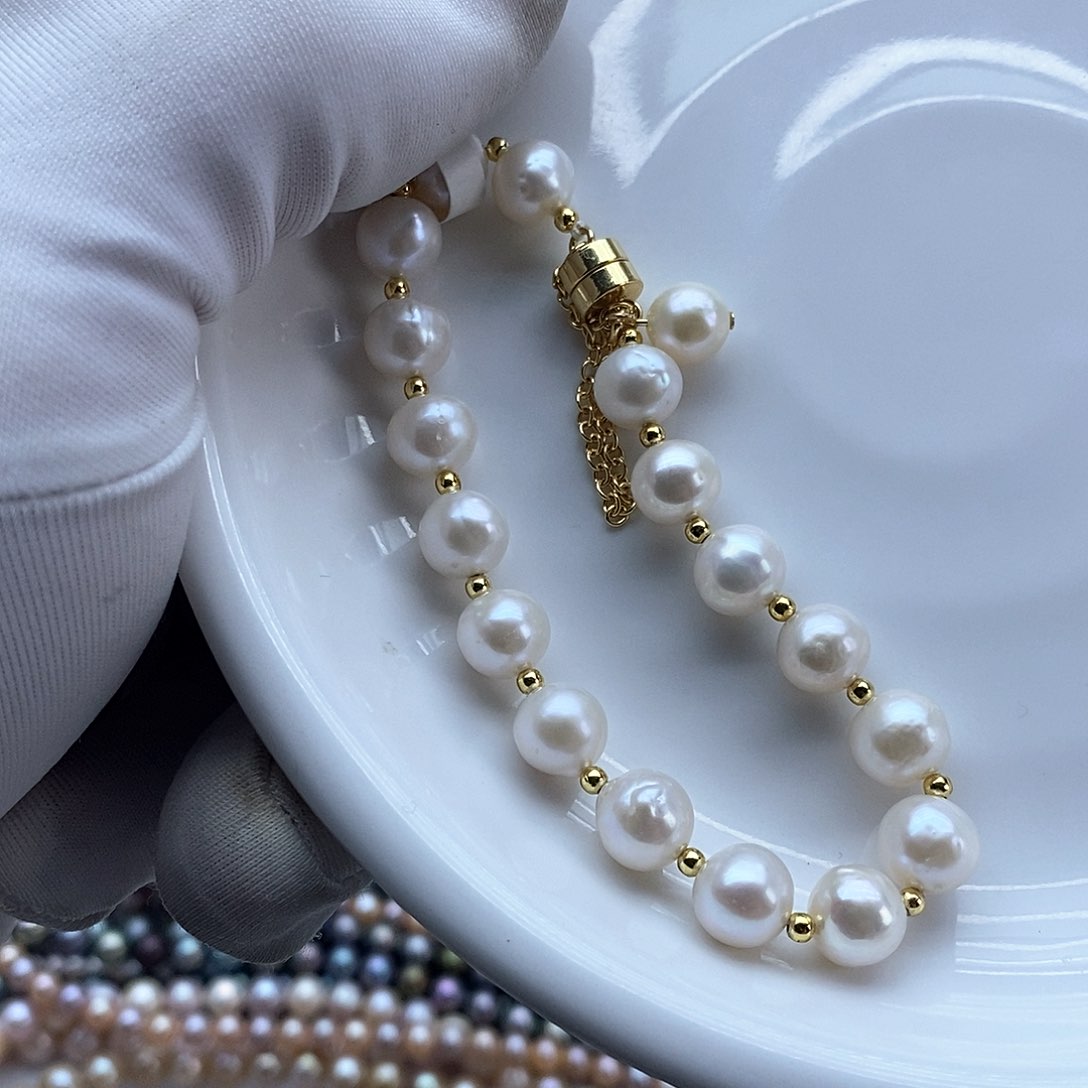 海水珍珠颈饰银S925镶嵌