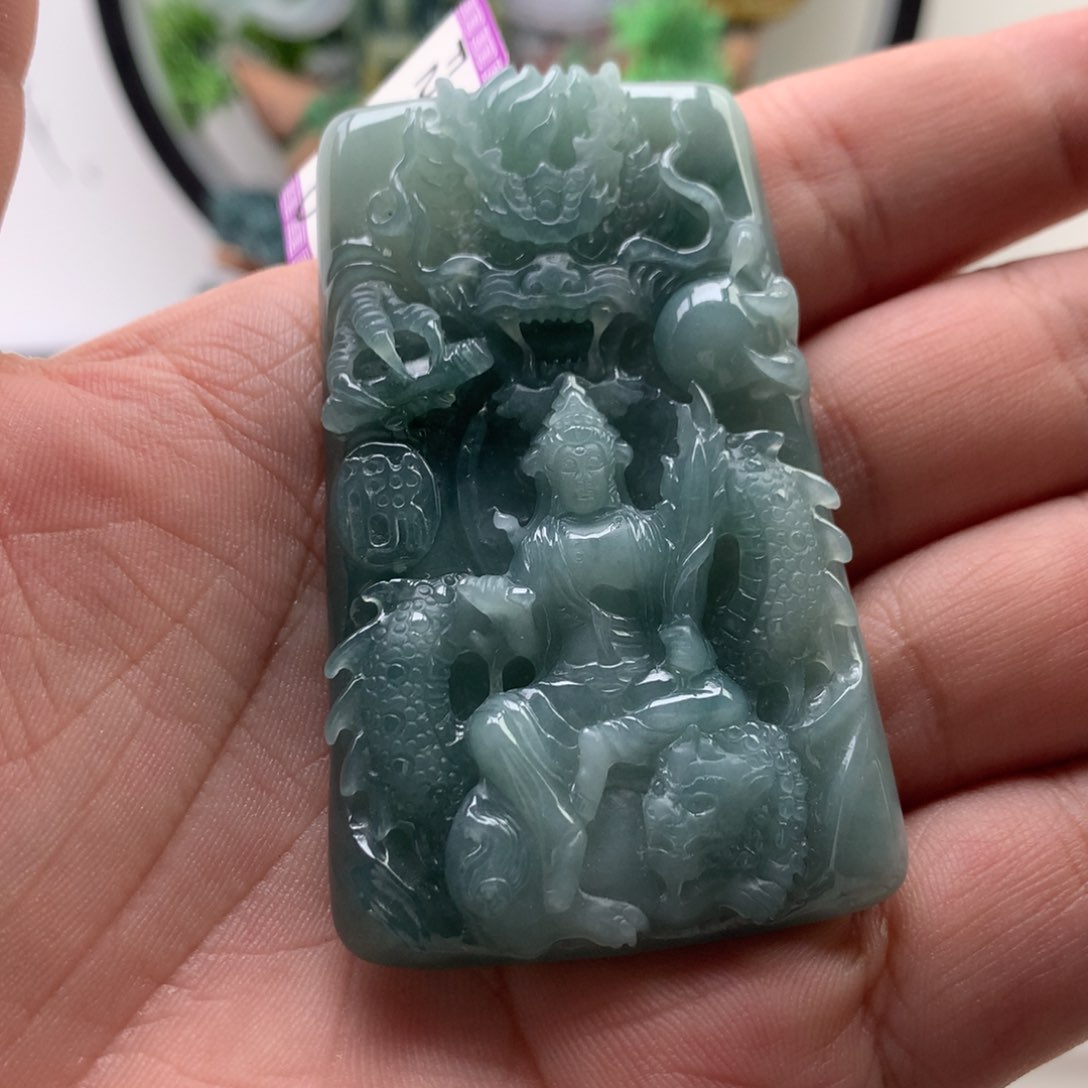 颈饰未镶嵌翡翠文殊