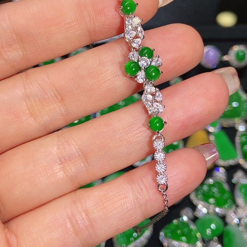 【闪购商品】翡翠手链未镶嵌天然翡翠