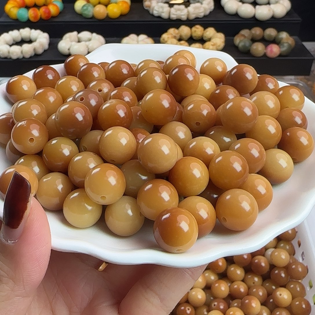 手串菩提根/象牙果卡13糖炒栗子圆500颗