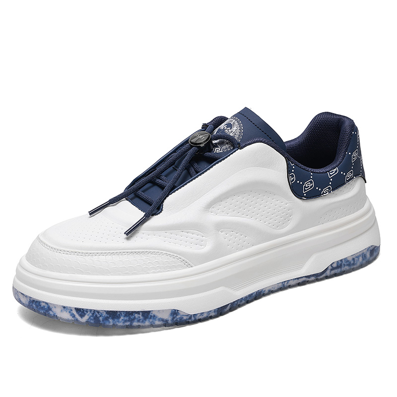 DUSAMEYA/杜莎米娅 秋冬皮面多巴胺增高鞋舒适厚底板鞋情侣休闲鞋